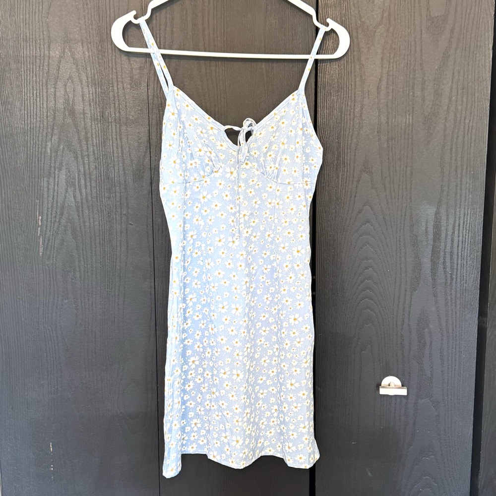 SHEIN Women's Blue White & Yellow Floral Print Dress Size XS